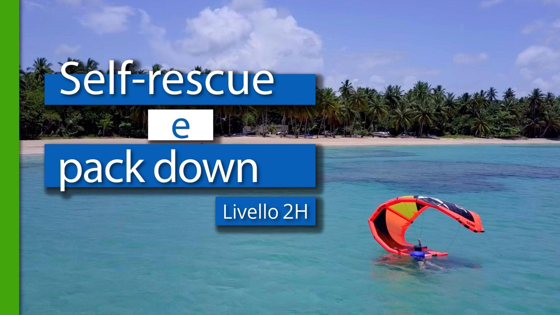 kitesurf Level 2H - 2 - Self-rescue and pack down