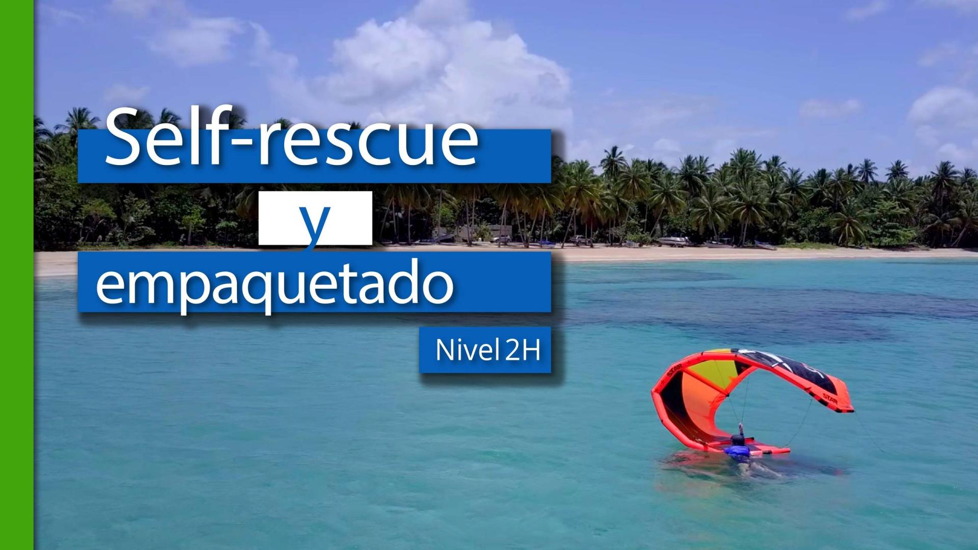 kitesurf Level 2H - Self-rescue and pack down